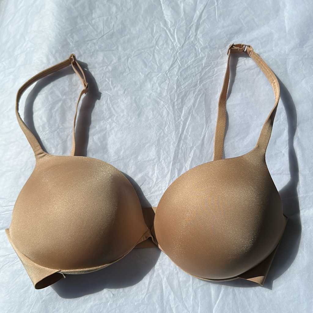 Skims Womenâs Ultimate Collection Push-Up Plunge Bra. Color Clay- Size:32dd Nwot